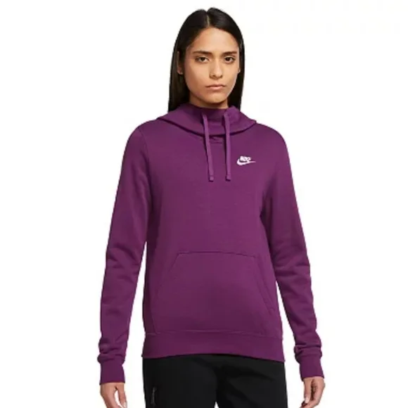 Nike funnel neck hoodie pink best sale